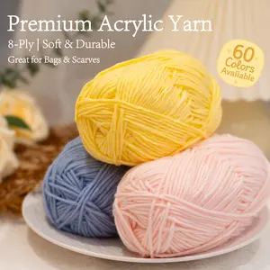 Premium Acrylic Yarn (8-Ply)