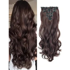 18-30 Inches 16 Clip Curly Hair Extensions| 7-Piece Set For INSTANT Length + Natural Daily Slay✨| Black Long Curly Hair Transformation