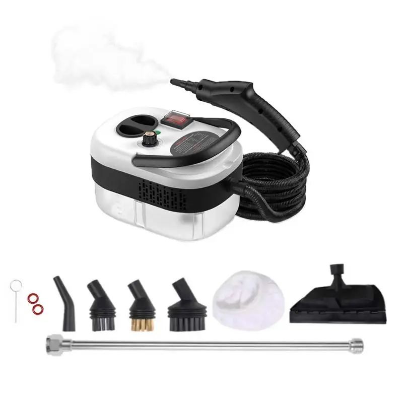 Portable Handheld Steam Cleaner with 10 Accessories, Adjustable Levels, Fast Heat-Up Steamer for Kitchen, Bathroom, Tile & Car Cleaning, Lightweight Portable Design, All-In-One Household Cleaning Steamer