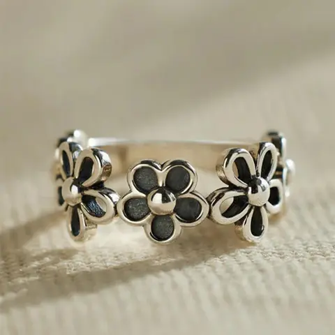 Mother's Day Gift Fashion Flower Design Ring, Elegant Exaggerated Ring, Statement Multi Ring, Fashion Promise Ring, Elegant Women's Accessories for Wedding & Engagement, Casual Jewelry for Party, Daily, Stackable Finger Rings, Beautiful Rings