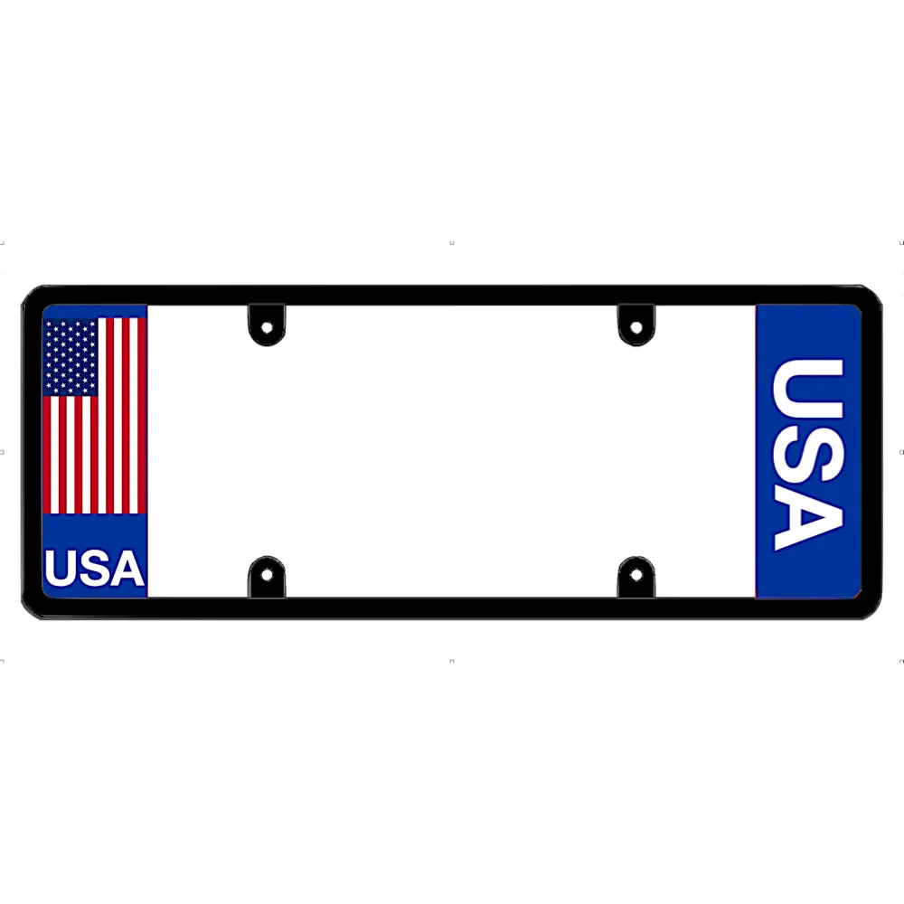 DFS United States of America USA Patented License Plate Frame Holder