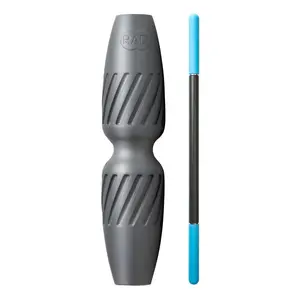 RAD 2-in-1 Muscle Flushing Kit - Includes Exercise Foam Roller & Massage Roller Stick - Deep Tissue Massage, Myofascial Release, Mobility & Recovery