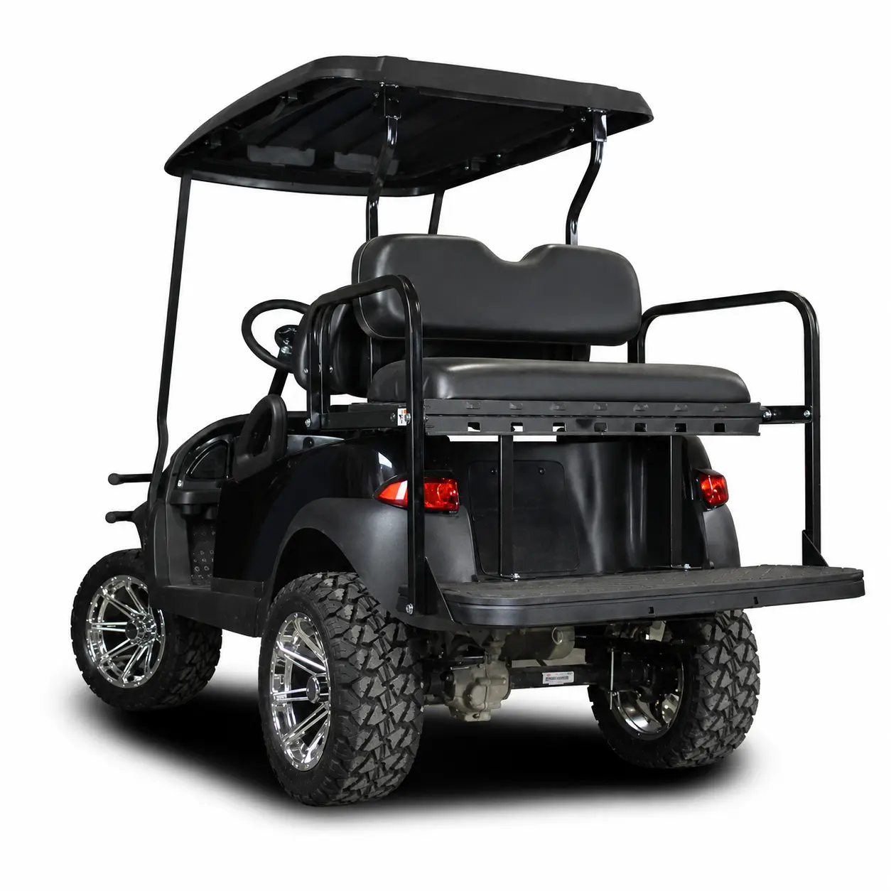 GTW® MACH3 Rear Flip Seat for Club Car Precedent/Onward/Tempo - Buff/White/Black