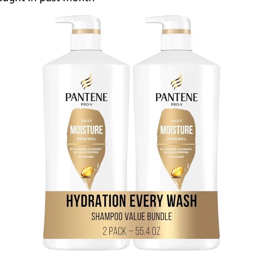 Pantene Daily Moisture Renewal Shampoo with Hair Mask Treatment, 27.7 Fl Oz Each, 2 Pack - Haircare  Repair Gentle Cleanser pantene  volume  shampoo