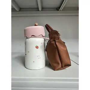 2026 Cute Puff Lipstick Case for Women – Mini Rounded Keychain Cosmetic Pouch| Holds Lip Gloss, 1-2 Cards & Keys| Y2K Aesthetic  Mini Bag, TikTok Viral Gift for Her