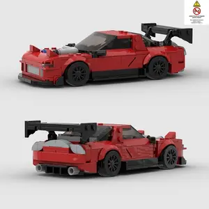 339pcs Classic Super Car Racing Model Building Kit, Mazda Rx-7 Fd Gt Wing, DIY Jdm Culture, Dream Jdm Ride, Handmade, Building Blocks Model, Building Block Sets, Model Car Kits
