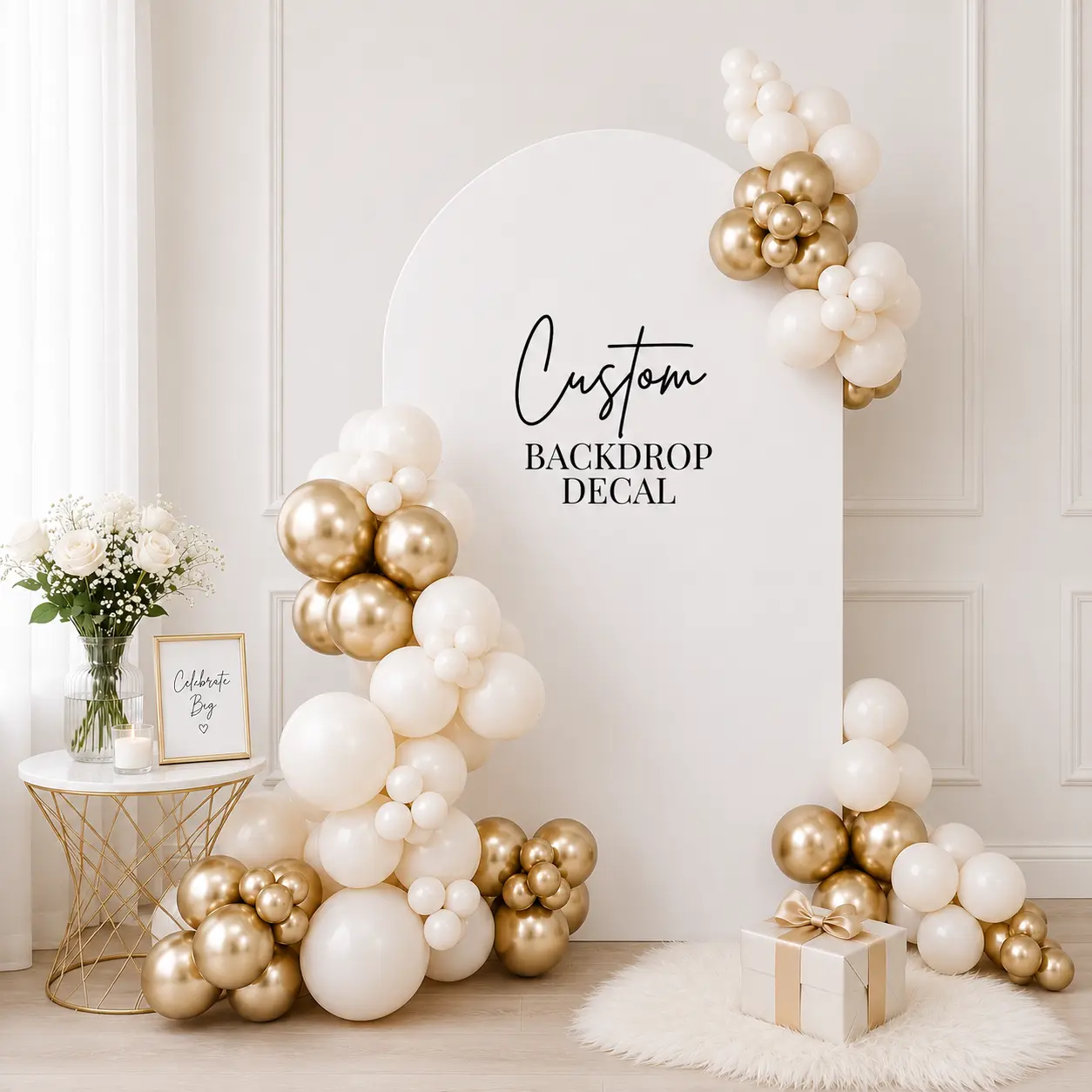 Custom Vinyl Decal for Backdrops & Events
