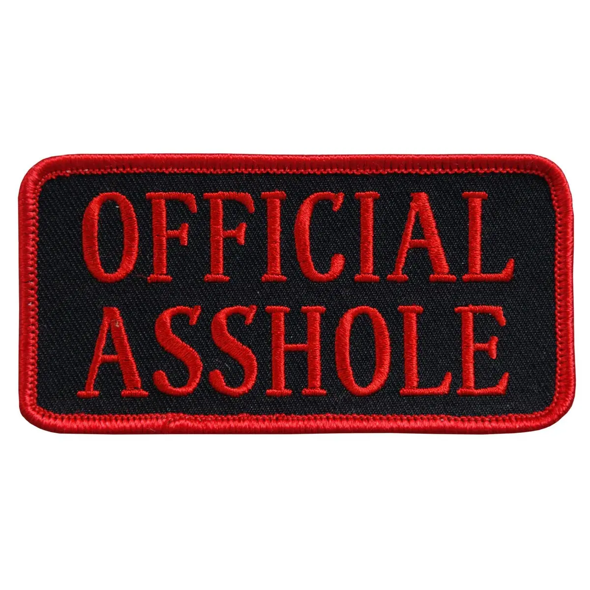 Hot Leathers Official Asshole Patch (Multicolor, 4" Width x 2" Height)