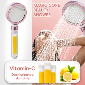 Obeines Handheld Shower Head Vitamin C Skin Care Filter High Pressure Scented Chlorine Removal for Luxurious Shower Experience