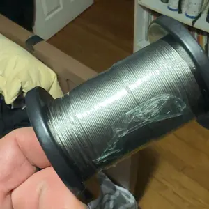 400/200/100ft Wire Rope Crimping Tool Kit, 1/32" Stainless Steel Wire Rope Cable with Aluminum Crimping Sleeves and Stainless Steel Thimbles for Railing, Decking, Picture Hanging