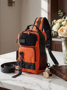 1pc Portable crossbody chest bag with large capacity waist bag and zipper closure, Daily commuter bag, suitable for daily commuting, shopping and leisure trends