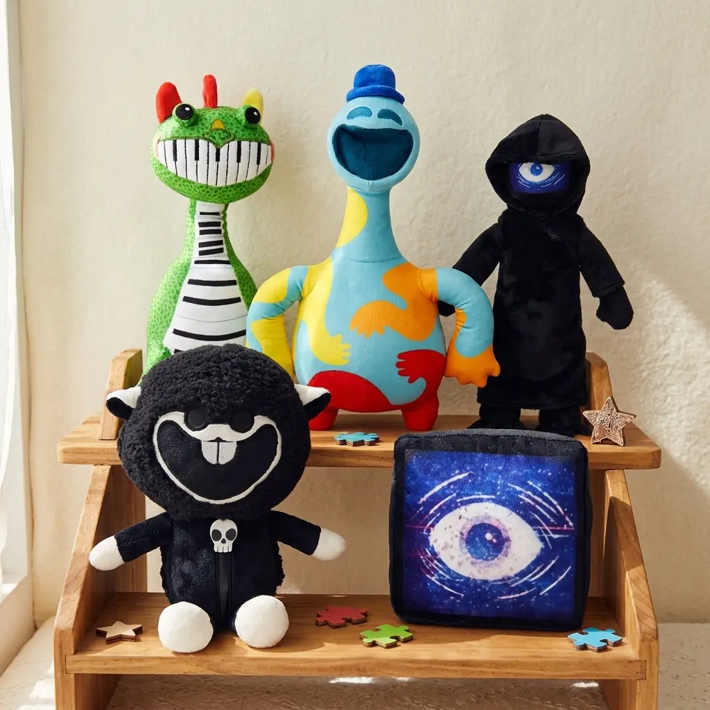 Horror-Cute Kawaii Aesthetic Nightmare Critters Stuffed Toy - Soft Plush Doll, Collectible Charm, Dorm & Bedroom Decor, Aesthetic Viral Trend Item, Ideal Gift for Any Occasion