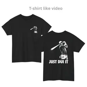 2 Sided T-Shirt, Funny TigerWood Shirt, Meme Just D.U.I It Goft T-shirt