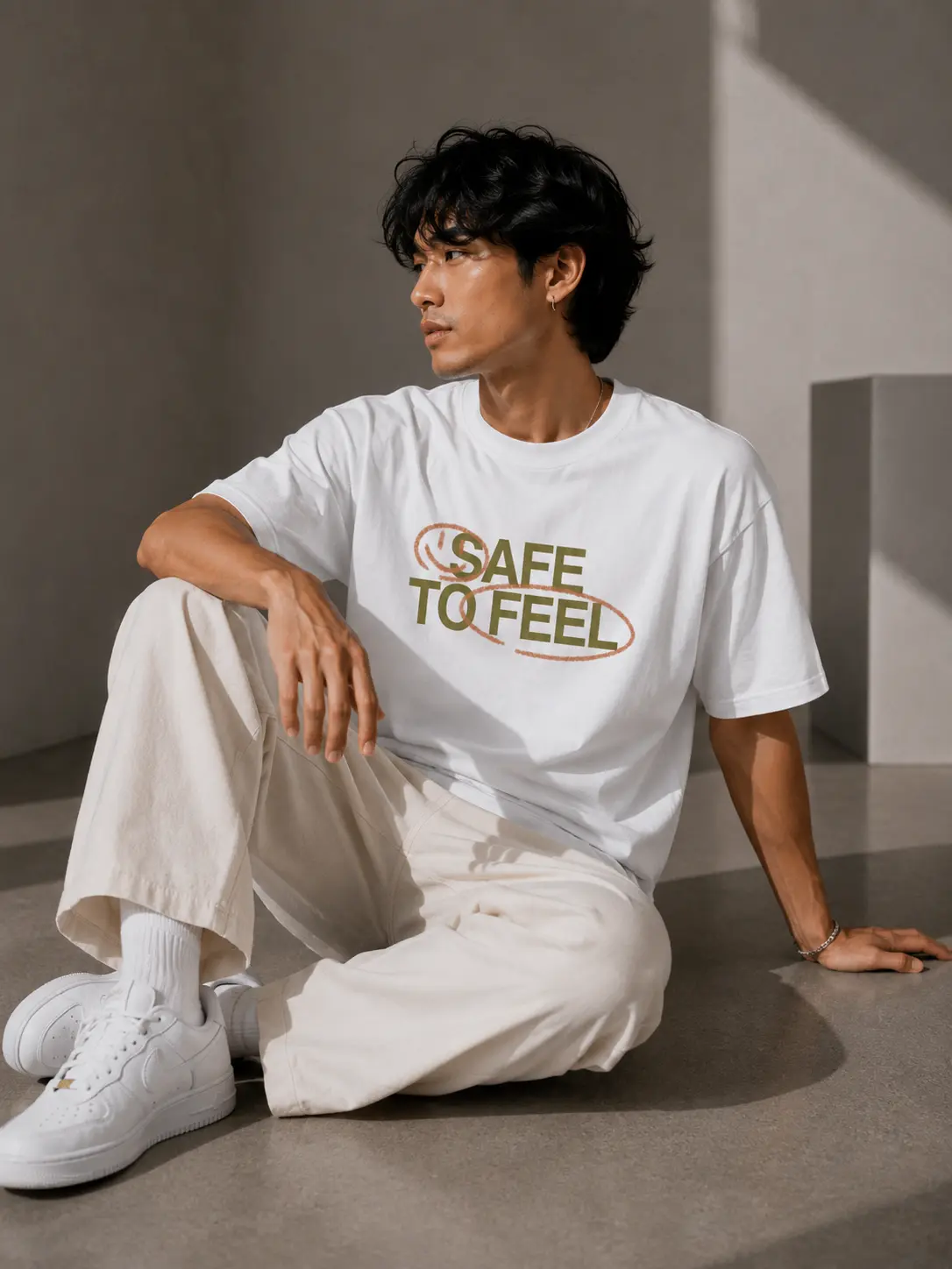gac nation Unisex Heavyweight Graphic Streetwear Feel Tee - white