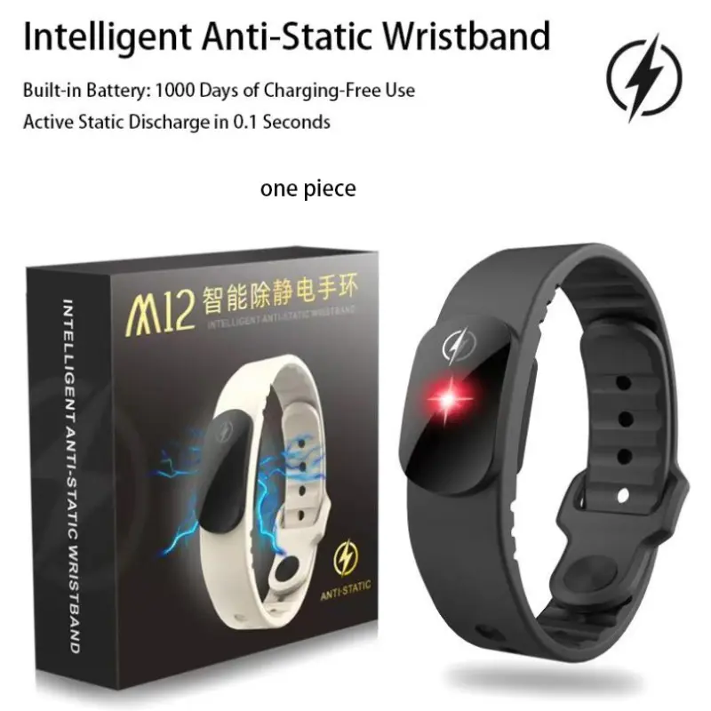 Smart Anti-Static Wristband, Electronic Antistatic Bracelet, Essential Accessory for Daily Use, Wearable, Durable Design, Durability, Comfortable Fit, Silicone, Wearable Devices