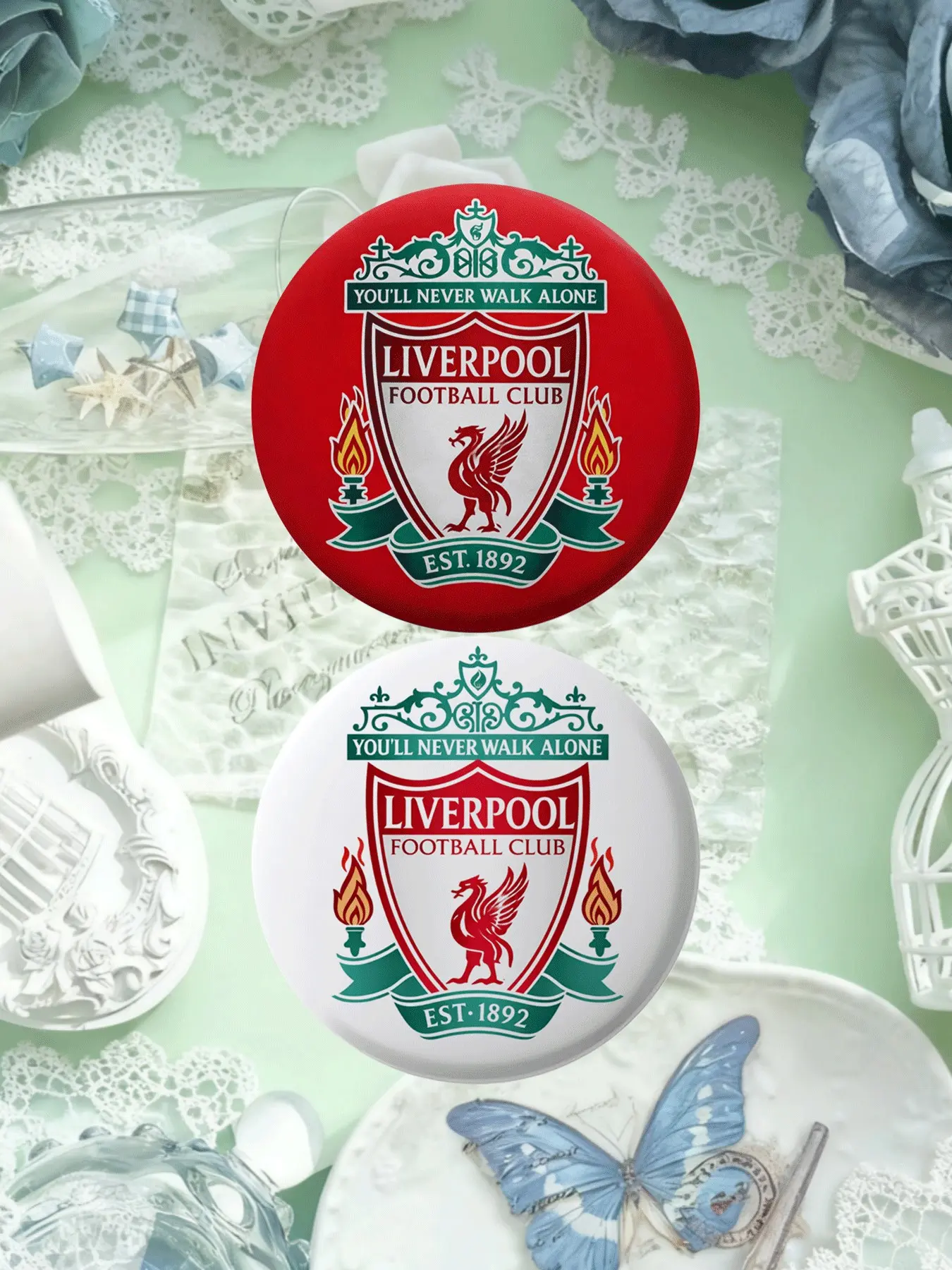 Liverpool Football Club Badge Pin Set, Perfect for Bags Jeans Tees Backpacks Hats, Creative Gift Idea for Birthdays Holidays