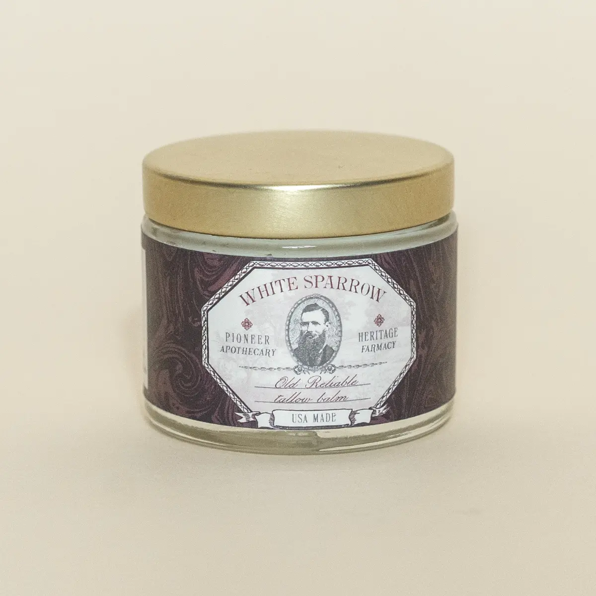 Men's Tallow Balm - Old Reliable scent. 100% Organic, Beeswax, all natural, Hydrating, super moisturizing