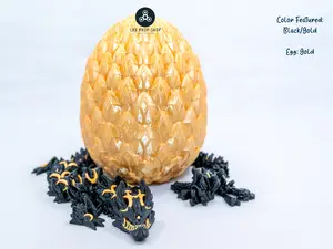 HUGE! 24 Inch Articulated Mystic Lunar Dragon Figurine WITH EGG -  Moon Dragon - Large Moon Dragon -  Large Lunar Dragon statue - Giant Lunar Dragon figurine - Mystic Lunar Dragon Figurine
