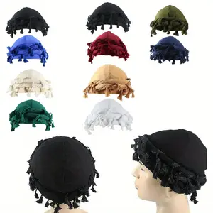 2 Pack 9.44×7.09 Inch Women's Personalized Hair Care Twist Tail Hat Satin Lined Turban Beauty & Personal Care