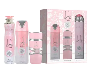 (3pc Gift Set) Yara 3.4oz EDP + 10oz Air Freshener + 200ml Body Spray by Lattafa