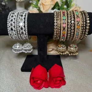 Multi & Silver 2.6-Inch Bangles, Jewelry Accessory Bangles Collection