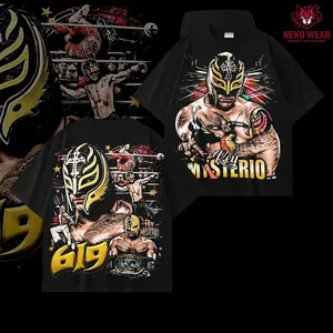 Rey Mysterio 619 Vintage Graphic Tee, Lucha Libre WWE Style Shirt, Y2K Wrestling Aesthetic T Shirt, Retro Streetwear Graphic Tee, Masked Wrestler Fan Gift, 90s 2000s Vibe Tee, Street Style Unisex Oversized Tee