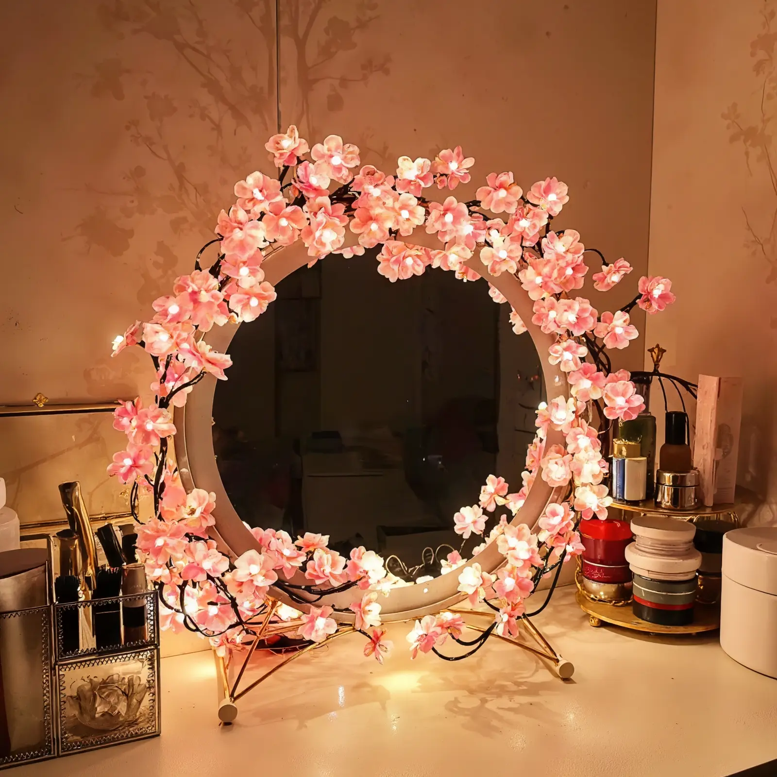 MICRENCY 96-Rattan LED Decoration Fairy Lights - USB-Powered, IR Remote Control, 8 Modes, ABS Irregular Shape, Classic Ornaments for Christmas Tree, Indoor/Outdoor Wall Room Festive Decorative Lights
