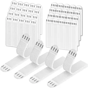 Large Picture Hanging Strips (20 Pairs / 40 Strips) Heavy-Duty, Damage-Free Hanging Picture Hangers. No-Tools Wall Hanging Strips for Living Spaces, Picture Hangers for Walls Without Nails
