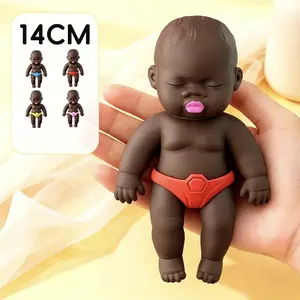 Viral Black Doll Mystery Squeeze Fidget Toy | Stress Relief Sensory Collectible Figure, Cute Mini Desk Buddy, Funny Quirky Character Decor, Trendy Gift for Toy Collectors, Teens & Adults