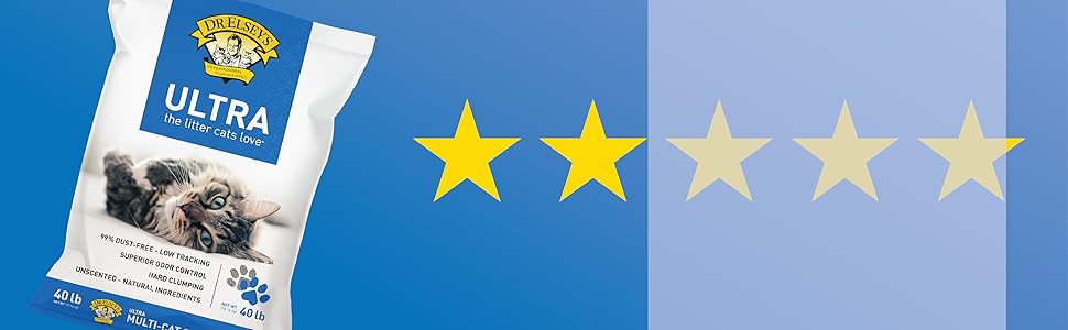 Dr. Elsey's Ultra Unscented Clumping Clay Cat Litter 18 lb Bag Dr. Elsey's Ultra Unscented Clumping Clay Cat Litter 18 lb Bag