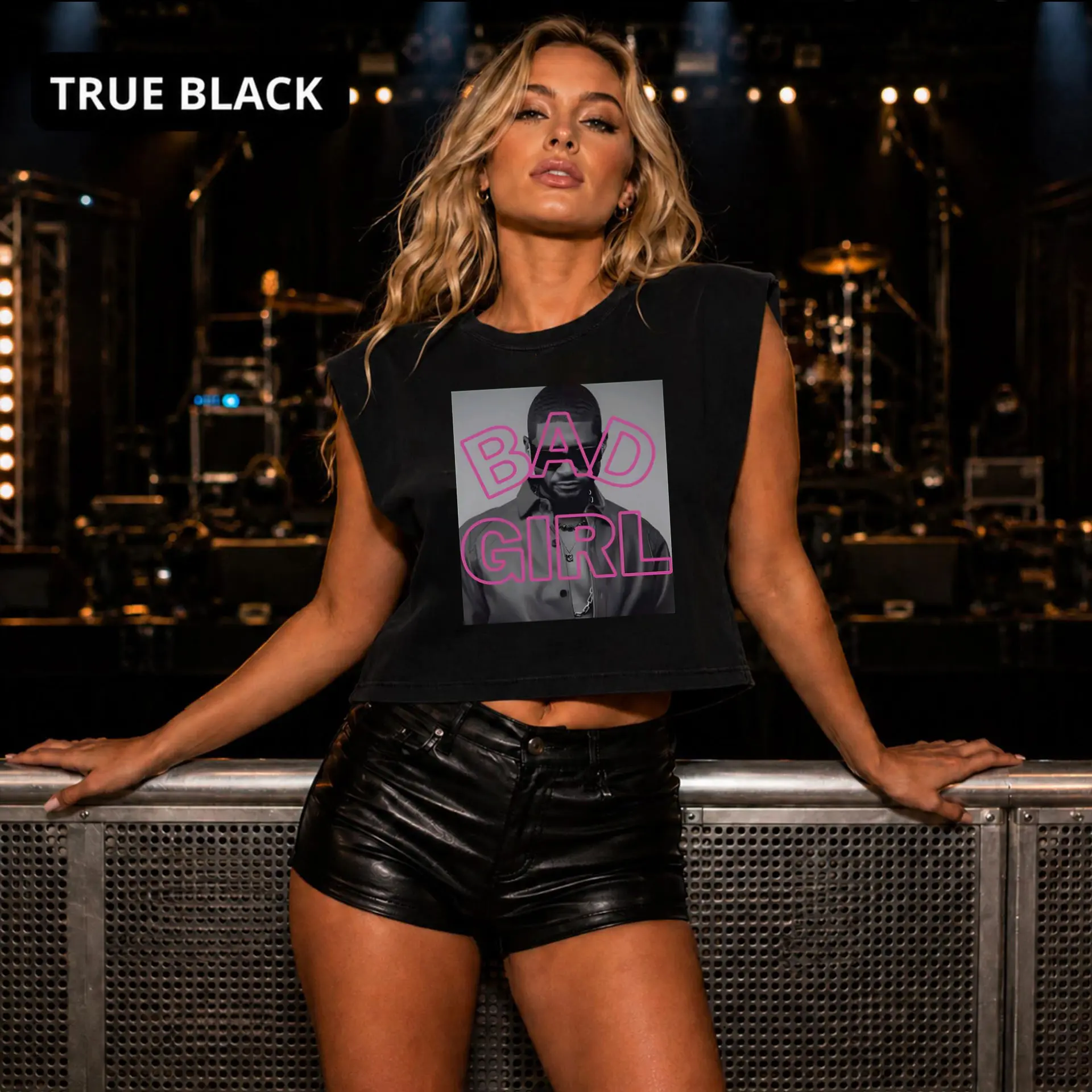 RAYMOND BAD GIRL R&B Concert Vibe Woman Tank Top – Hip Hop Graphic Sleeveless Shirt, Urban Streetwear, Summer Festival Fan Outfit (CB Style / 2000s R&B)