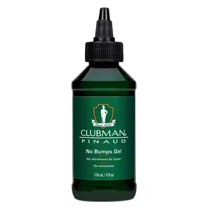 Clubman Pinaud No Bumps Gel – Razor Bump Treatment for Men, Soothing Razor Bump Stopper Gel for After Shave, 4 fl oz