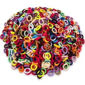 400 count  Hair Ties  No  Elastic Ponytail Holders, Soft Seamless Multicolor Hair Bands for  and Girls,  Hair Accessories (30 Colors)