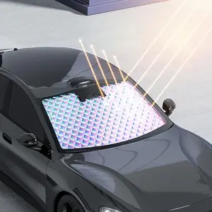 Car Sunshade for Front Windshield, Portable Foldable UV Protection, Heat Insulation, Easy Storage, Fits Most Vehicles