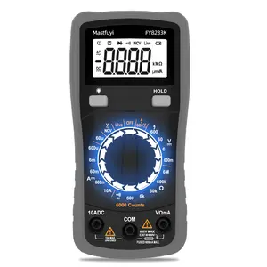 High Precision Digital Multimeter with LCD Display, Smart Overload Protection, Battery Powered Tool for Electricians & Repairers