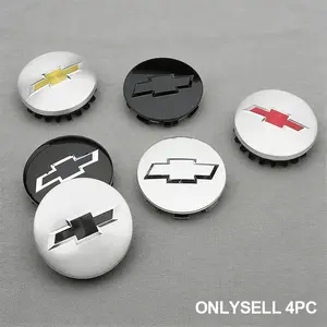 4-Piece HUB Caps for Chevrolet, 55mm 57mm 82mm Wheel Center Covers, Decorative Accessories for Corvette, Tahoe, Silverado, Camaro, Etc