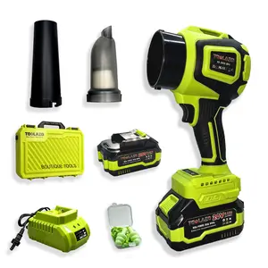 20V 2-in-1 Cordless Leaf Blower Vacuum with 4.0Ah Battery and Fast Charger, 3-Speed 10000RPM Handheld Power Blower for Leaves, Dust, Car Drying, Light Snow, Yard and Garage Cleaning