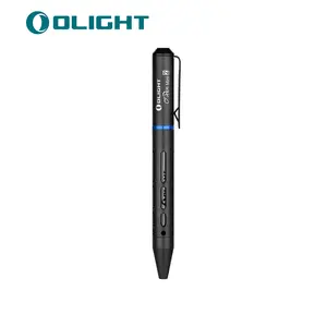 OLIGHT O'Pen Mini 2 Ballpoint Pen, Replaceable EDC Black Ink Pen and Pencil Tip 2-in-1 Bolt Action Pens, Smooth Writing Pens for Office, Working, Writing (Black)