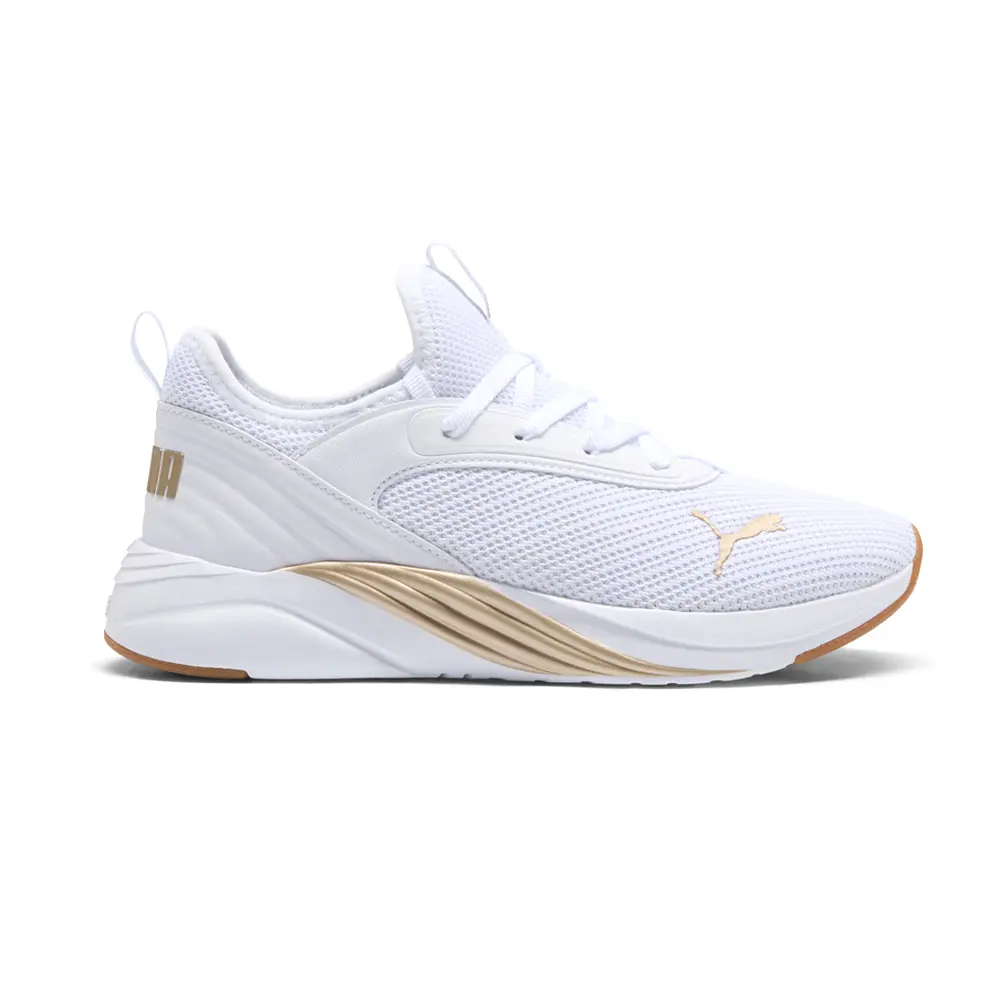 PUMA Womens Softride Ruby Luxe Femme Sneakers Shoes Casual - White