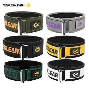 Manueklear Professional Universal Adjustable Weightlifting Back support Belt forMen and Women - Durable Polyester Blend Lumbar Protector for GymWorkout, squat, Deadlift, Powerlifting Training,Home Gym