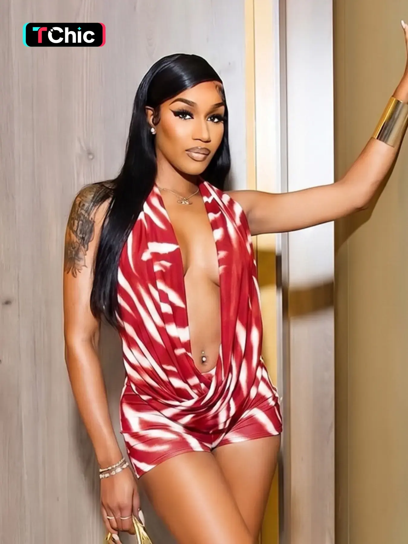 Women's Animal Zebra Print V-Neck Halter Backless Sleeveless Vest Crop Top & Tight Short Pants Matching Set, Y2K Retro Style, Perfect for Parties and Dates