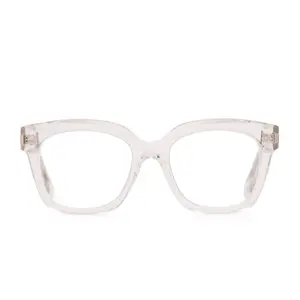 DIFF Ava Clear Crystal Blue Light Readers - Lightweight Chunky Style Frame