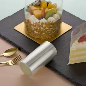 Transparent Cake Collar, 1 Count Clear Cake Side Stripe Mold, Baking Accessory for Mousse, Chocolate, and Pastry, Kitchen Essential for Cake Shops