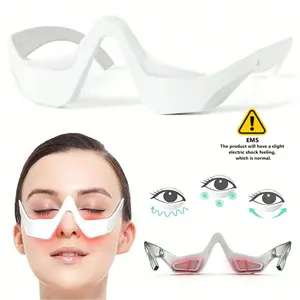 Under Eye Red Light Therapy Device, Red Light Therapy Glasses for Eyes, Eye Care Tool for Women & Men, Professional Eye Massage Instrument for Reducing Dark Circles and Puffiness, Smoothing Fine Lines Wrinkles and Rhytides Home & Office