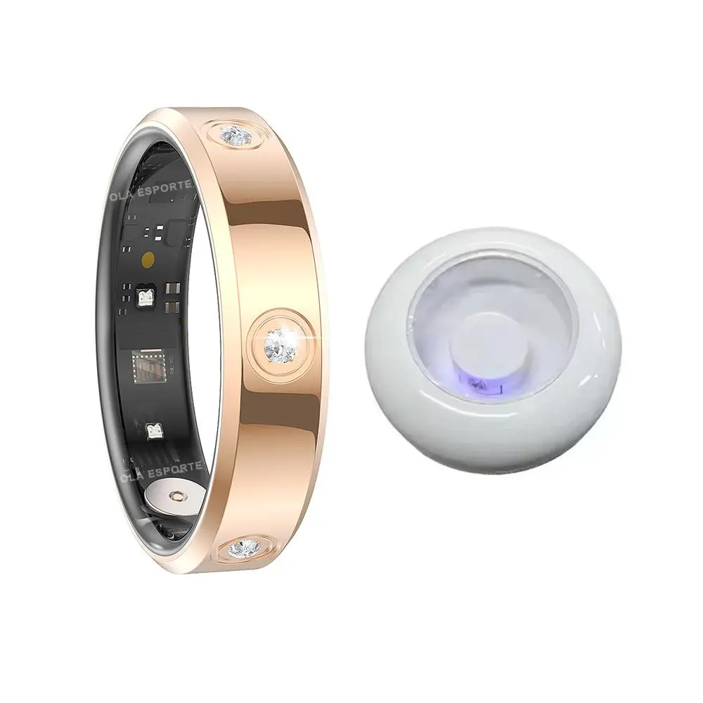 Smart Fitness Tracker Ring for Men and Women, 5ATM Waterproof, Heart Rate & Blood Oxygen , Sleep Tracking, Multi-Sport Mode, Compatible with Android & iOS, Wearable Tech Gadget activity monitor