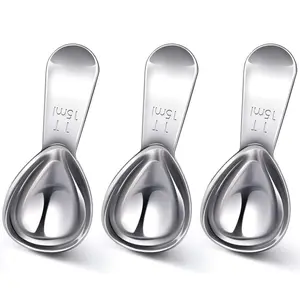 3PCS Coffee Scoop, Stainless Steel Coffee Spoons Set, Tablespoon Measure Spoon for Coffee, Milk Powder, Fruit Powder