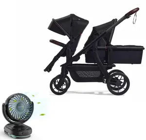Black Friday Special: Momcozy ChangeGo Stroller + Mini Fan Set. The perfect pair for on-the-go parents. 23-in-1 convertible design with bassinet/seat, large PU wheels for stability, and a rechargeable 4-speed clip fan to keep baby cool