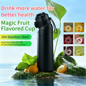 Large-capacity stainless steel thermos flasks, a set of 3 flavors, perfect for sports and fitness. Can hold various flavored waters; vacuum insulated, even plain water tastes like fruit juice. Drinkware Tumbler