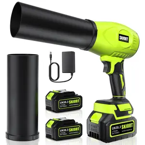 SNJORT Leaf Blower Cordless with Battery and Charger, 980,000 RPM, Extended Nozzle, Lightweight Handheld Design,Blower for Patio Cleaning,car Blowing Water, Blowing Leaves and Dust