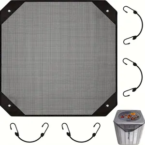 Central Air Conditioner Leaf Guard,Mesh All Seasons Air Conditioner TopLeaf cover Summer Ac Outside UnitsCovers Leaf Guard AC Unit Cover (25.98 x25.98in)
